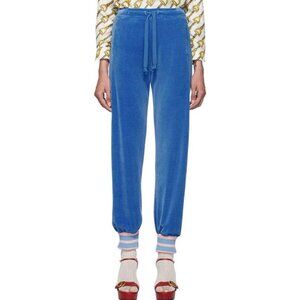 GUCCI Women's Blue Chenille Lounge Pants Size M